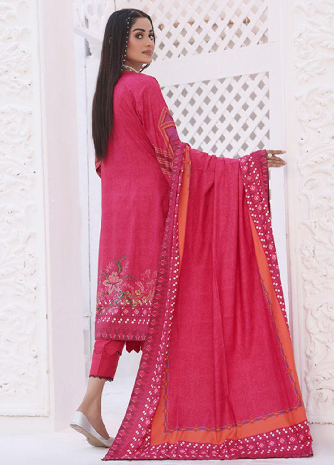 Regalia Textiles Printed Linen Suits Unstitched 3 Piece RGT22EL D-10 - Winter Collection