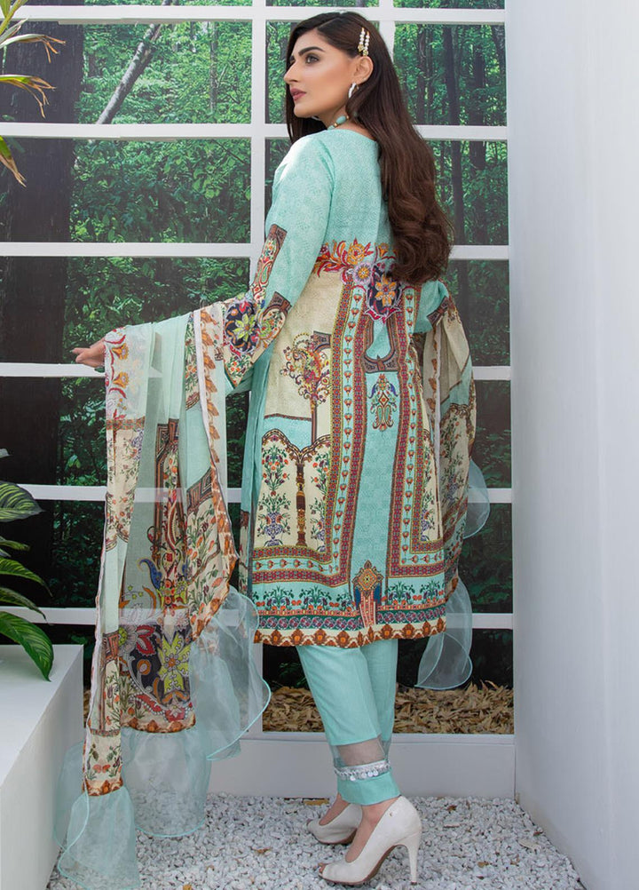 Regalia Textiles Embroidered Lawn Suits Unstitched 3 Piece RG21FE D-03 - Summer Collection