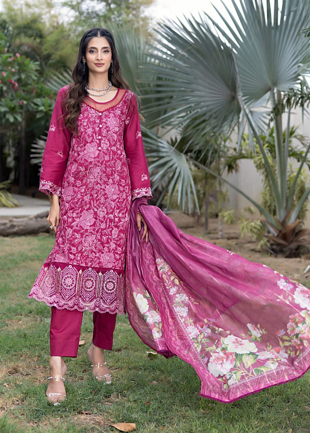 Regalia Textiles Pret Embroidered Lawn 3 Piece Suit RGT24B BFSL-1