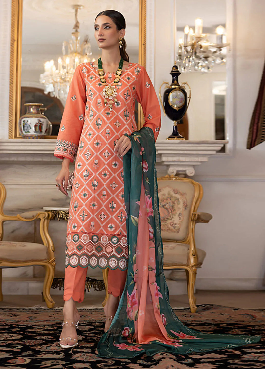 Regalia Textiles Pret Embroidered Lawn 3 Piece Suit RGT24B BFSL-4