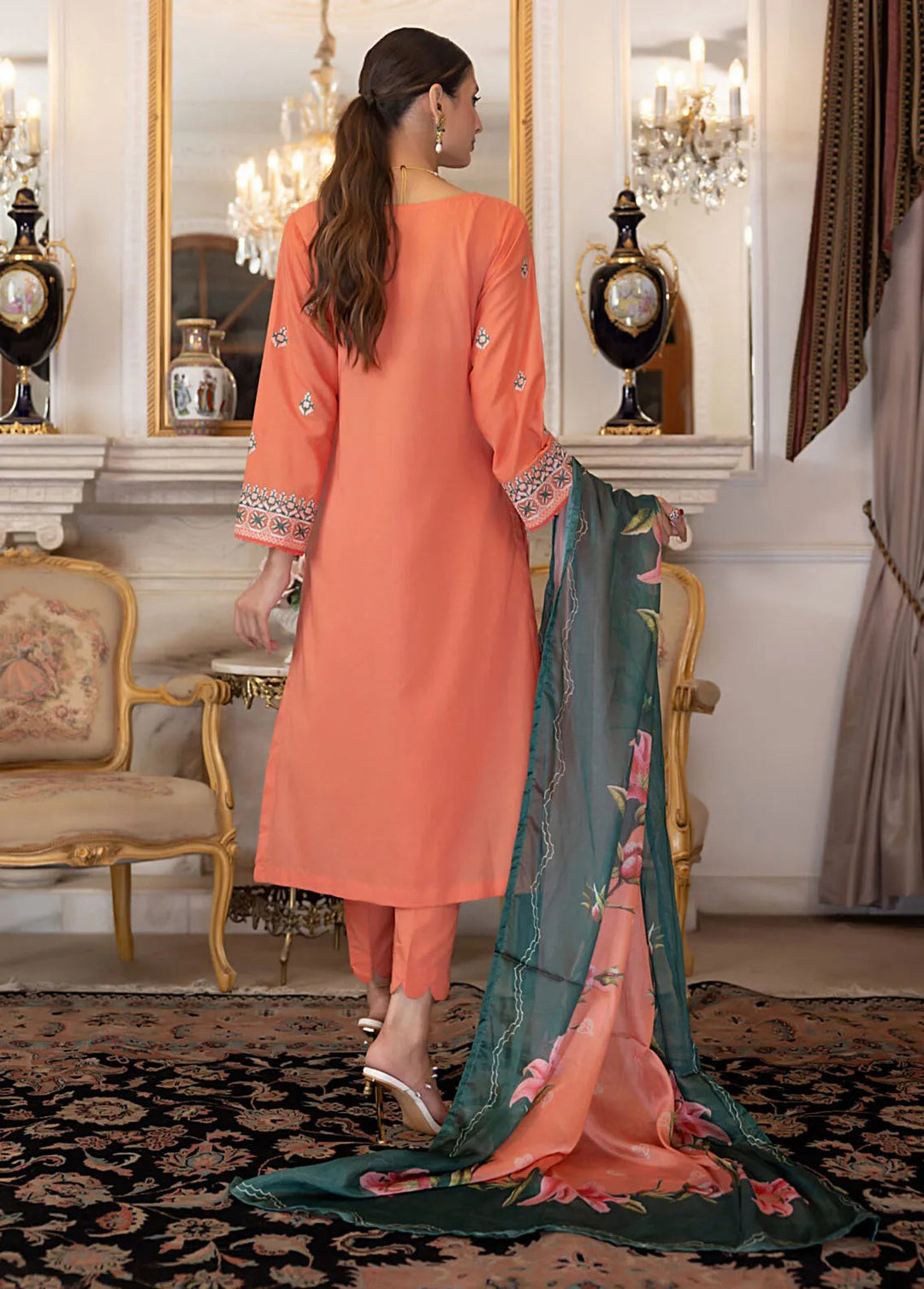 Regalia Textiles Pret Embroidered Lawn 3 Piece Suit RGT24B BFSL-4