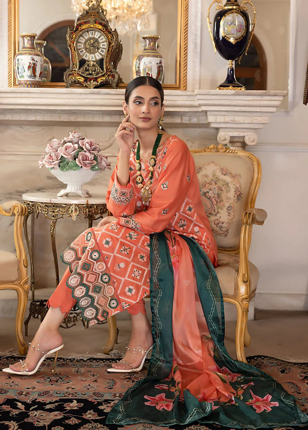 Regalia Textiles Pret Embroidered Lawn 3 Piece Suit RGT24B BFSL-4