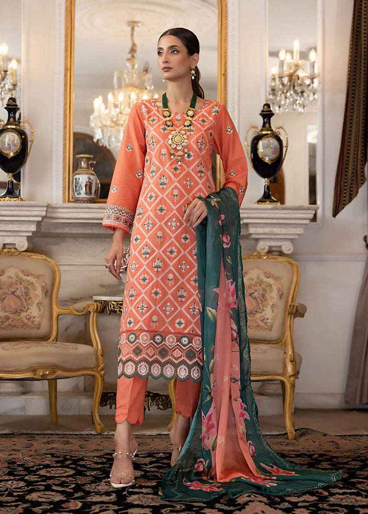 Regalia Textiles Pret Embroidered Lawn 3 Piece Suit RGT24B BFSL-4