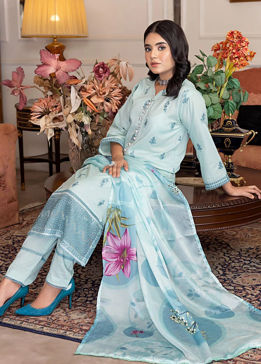 Regalia Textiles Pret Embroidered Lawn 3 Piece Suit RGT24B BFSL-6