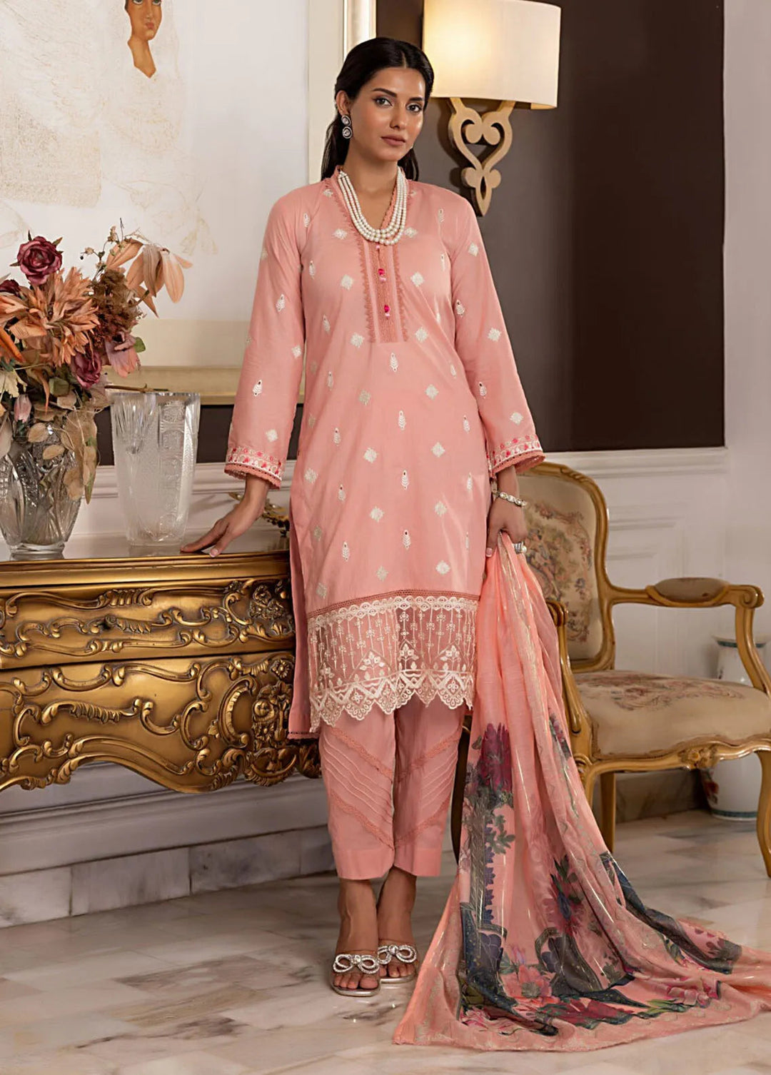 Regalia Textiles Pret Embroidered Lawn 3 Piece Suit RGT24B BFSL-9