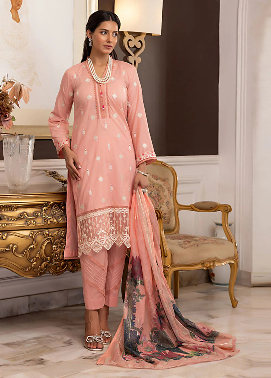 Regalia Textiles Pret Embroidered Lawn 3 Piece Suit RGT24B BFSL-9