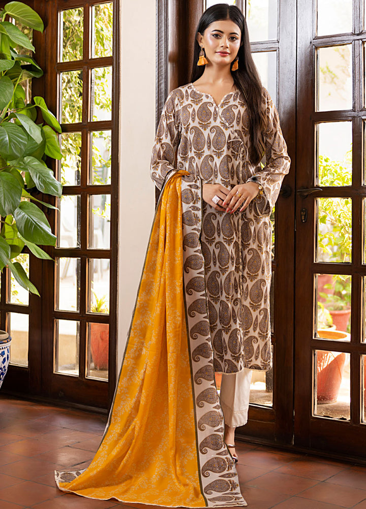 Regalia Textiles Printed Lawn Suits Unstitched 3 Piece RGT25S22 D-10 - Summer Collection