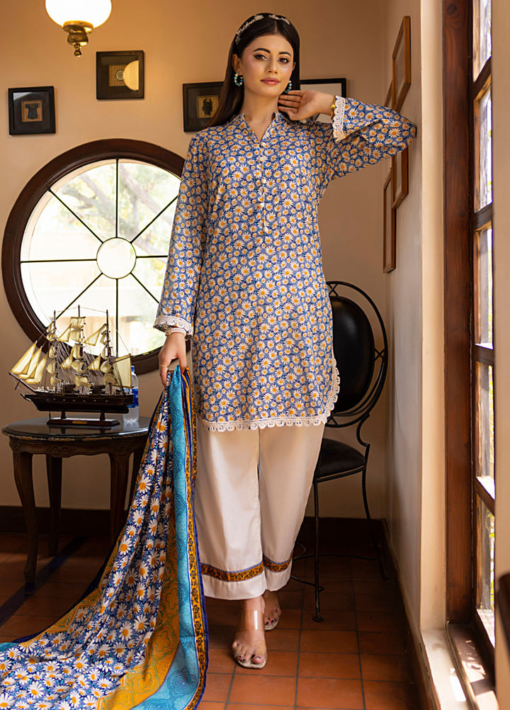 Regalia Textiles Printed Lawn Suits Unstitched 3 Piece RGT25S22 D-4 - Summer Collection