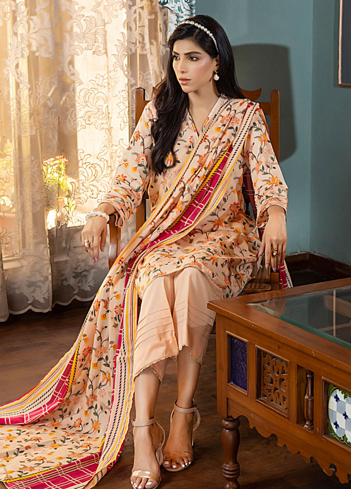 Regalia Textiles Printed Lawn Suits Unstitched 3 Piece RGT25S22 D-7 - Summer Collection