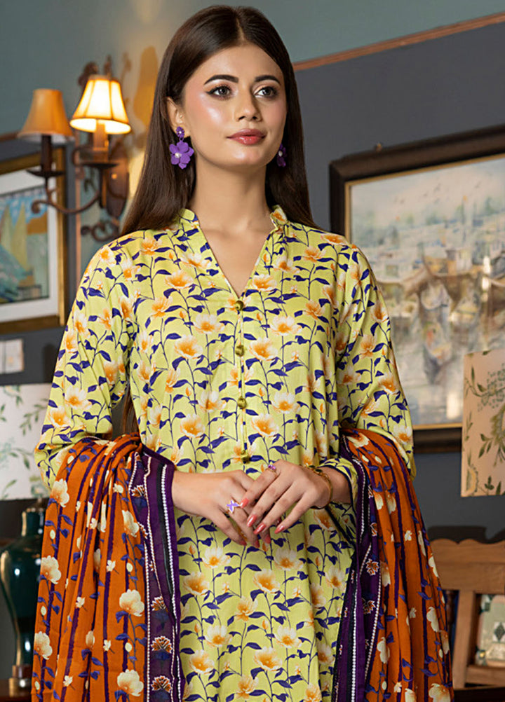 Regalia Textiles Printed Lawn Suits Unstitched 3 Piece RGT25S22 D-8 - Summer Collection