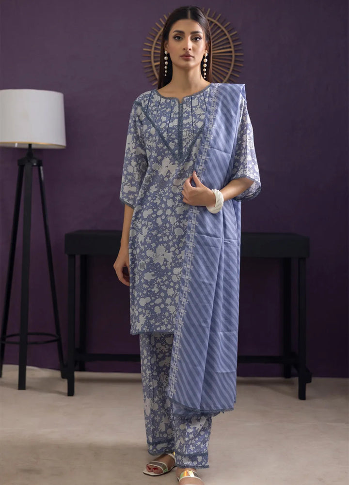 Regalia Textiles Trendy Threads Printed Lawn Suit Unstitched 3 Piece RGT24T D-01 - Summer Collection