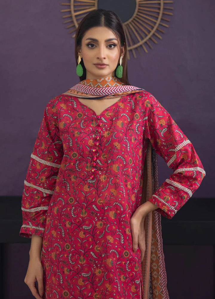 Regalia Textiles Trendy Threads Printed Lawn Suit Unstitched 3 Piece RGT24T D-04 - Summer Collection