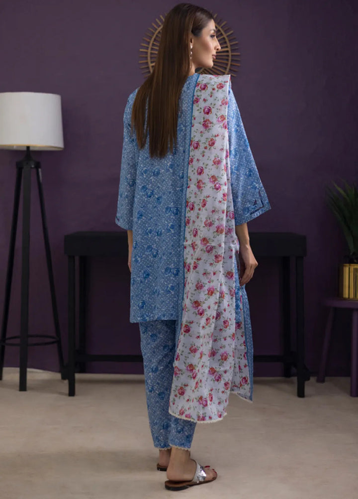 Regalia Textiles Trendy Threads Printed Lawn Suit Unstitched 3 Piece RGT24T D-07 - Summer Collection