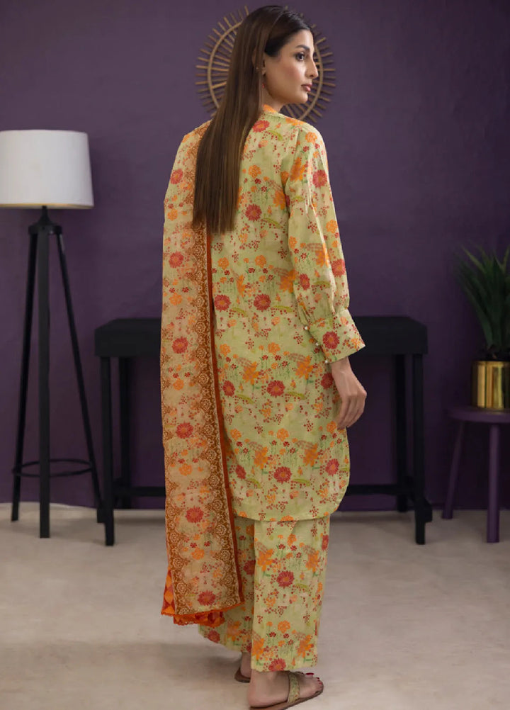 Regalia Textiles Trendy Threads Printed Lawn Suit Unstitched 3 Piece RGT24T D-08 - Summer Collection