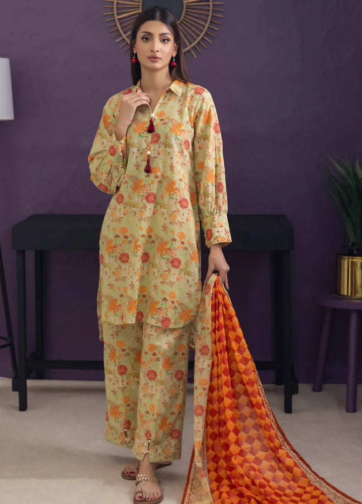 Regalia Textiles Trendy Threads Printed Lawn Suit Unstitched 3 Piece RGT24T D-08 - Summer Collection
