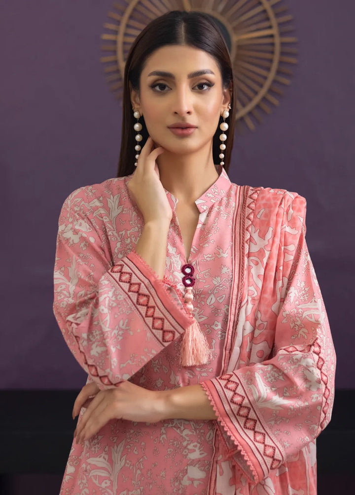 Regalia Textiles Trendy Threads Printed Lawn Suit Unstitched 3 Piece RGT24T D-09 - Summer Collection