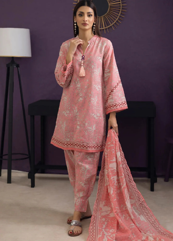 Regalia Textiles Trendy Threads Printed Lawn Suit Unstitched 3 Piece RGT24T D-09 - Summer Collection