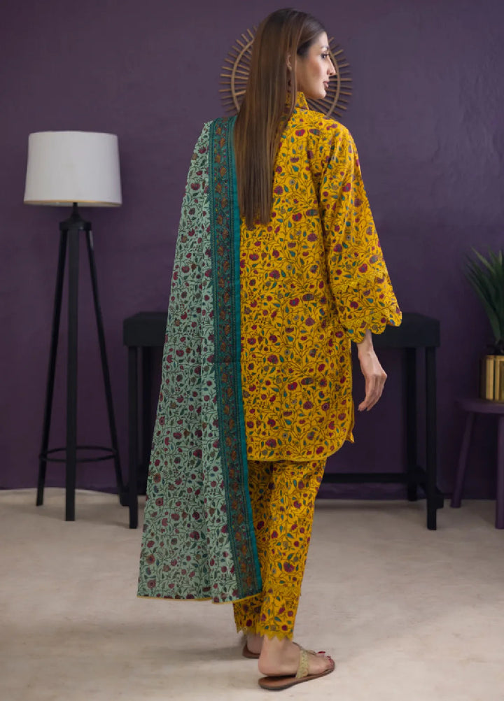 Regalia Textiles Trendy Threads Printed Lawn Suit Unstitched 3 Piece RGT24T D-10 - Summer Collection