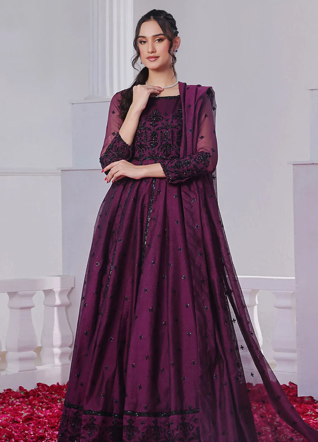 Rehan N Muzammil Pret Embroidered Khaadi Net 2 Piece Suit Nuru