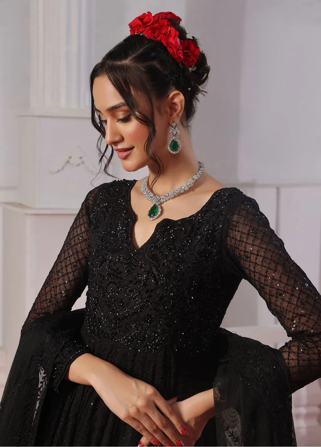 Rehan N Muzammil Pret Embroidered Khaadi Net 2 Piece Suit SAIBA