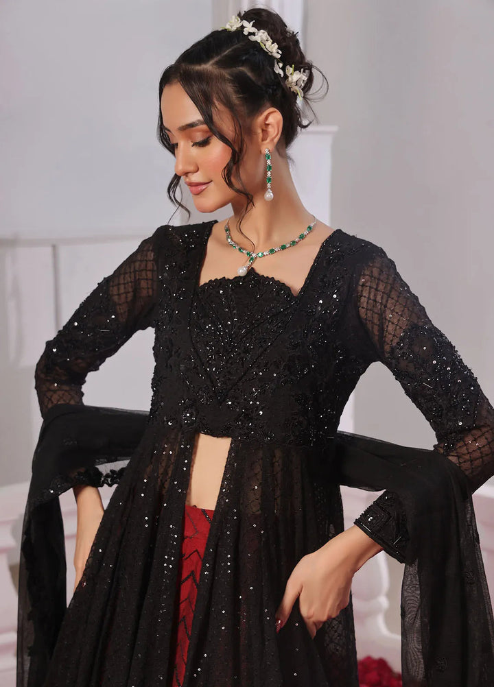 Rehan N Muzammil Pret Embroidered Khaadi Net 3 Piece Suit Meline