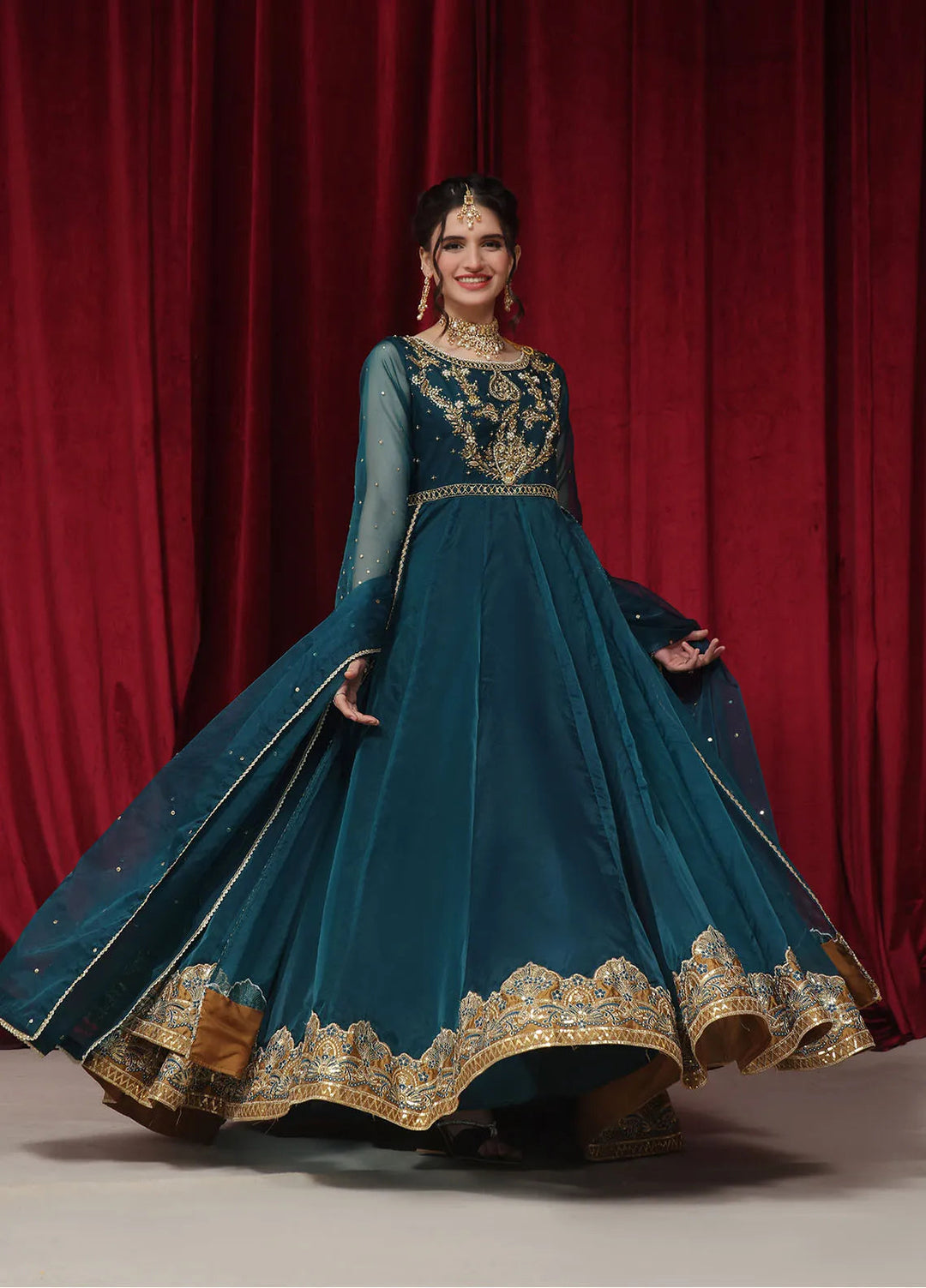 Rehan N Muzammil Pret Embroidered Organza 2 Piece Suit Bloom