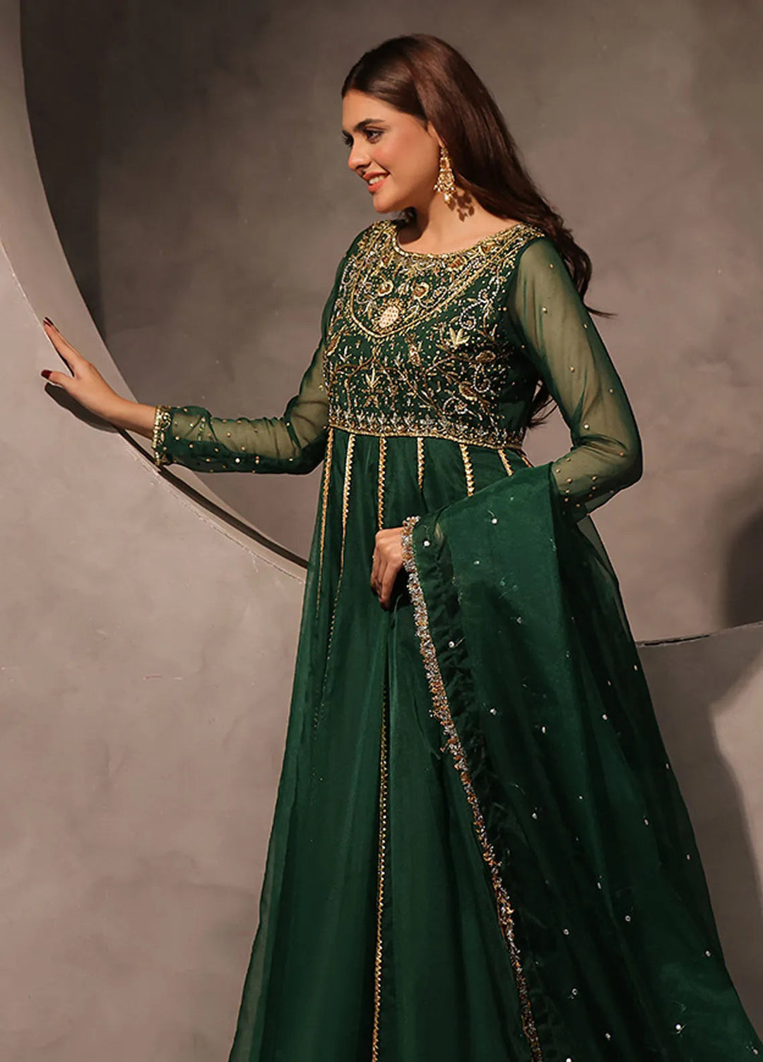 Rehan N Muzammil Pret Embroidered Organza 2 Piece Suit Mastani