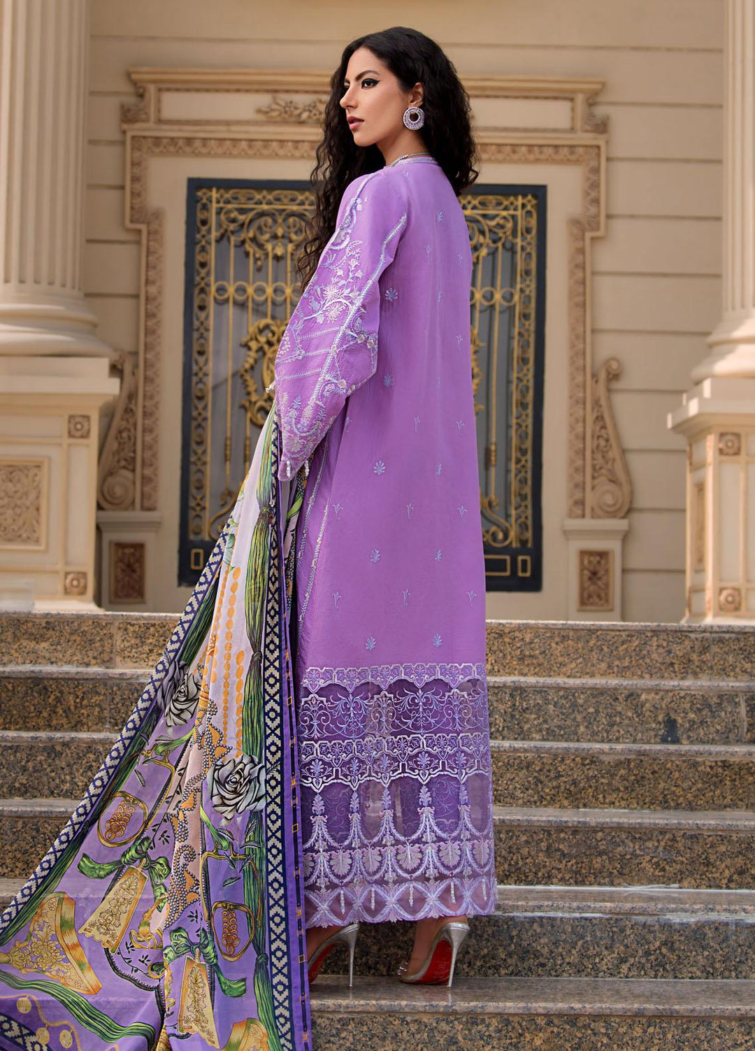 Reign Embroidered Lawn Suits Unstitched 3 Piece RGN21RG AGNES - Summer Collection