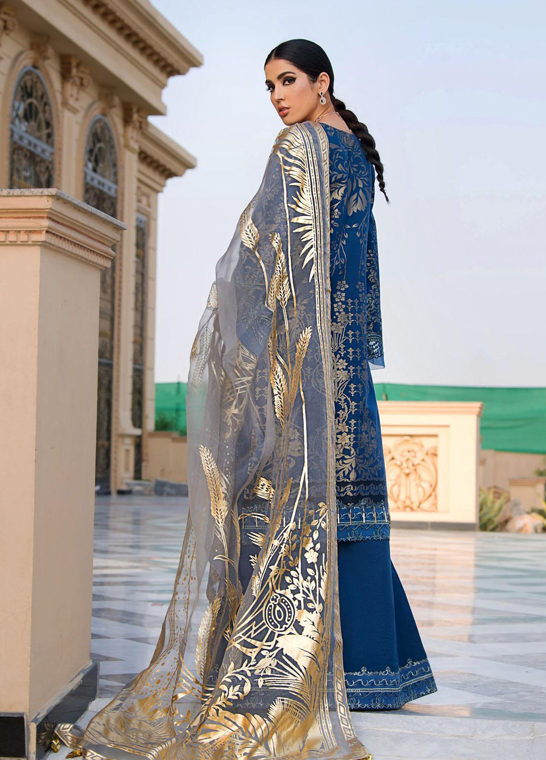 Reign Embroidered Lawn Suits Unstitched 3 Piece RGN21RG IRIS - Summer Collection