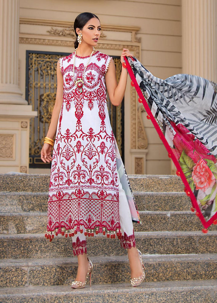 Reign Embroidered Lawn Suits Unstitched 3 Piece RGN21RG JUNO - Summer Collection