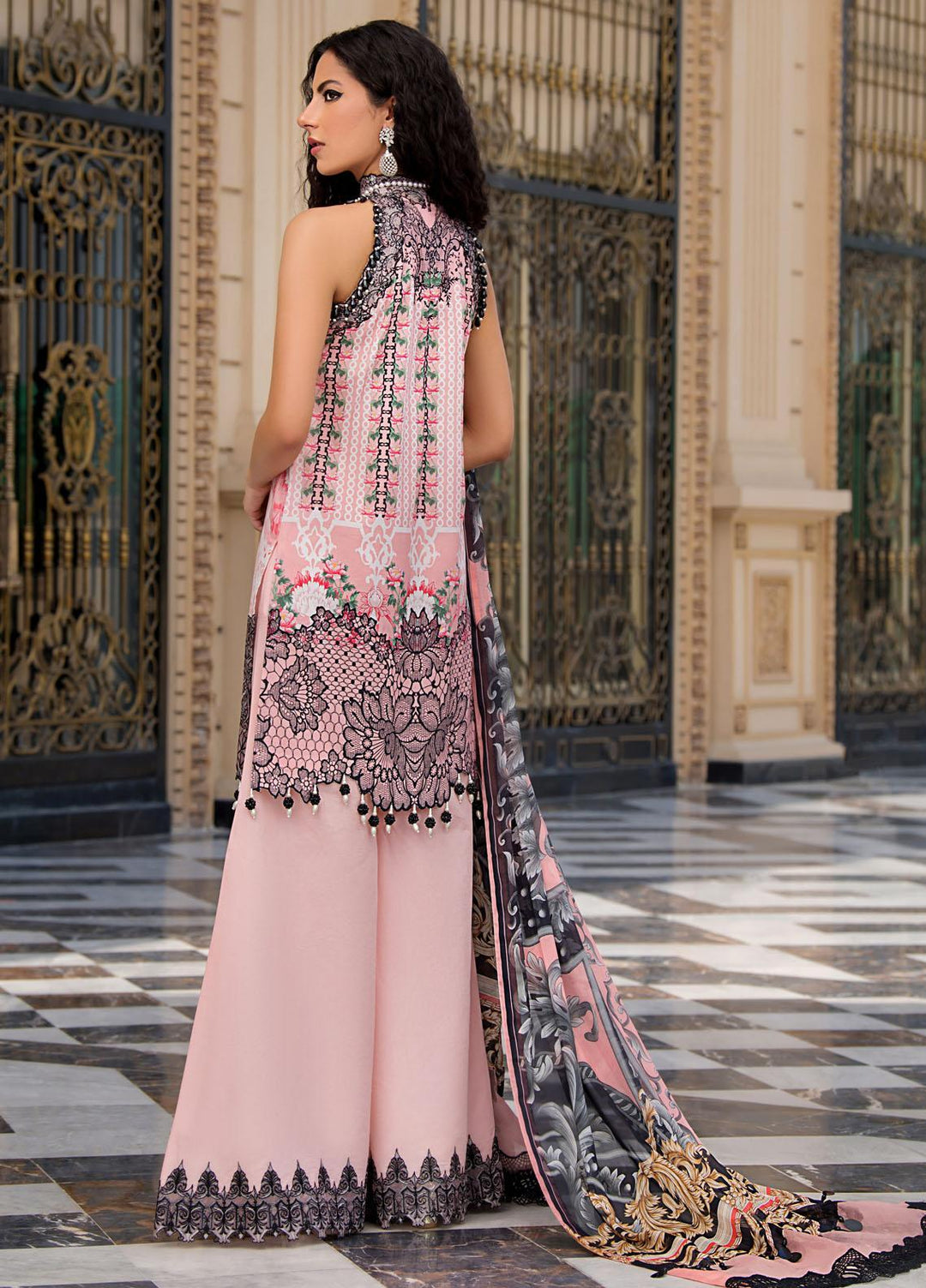 Reign Embroidered Lawn Suits Unstitched 3 Piece RGN21RG ROSE - Summer Collection