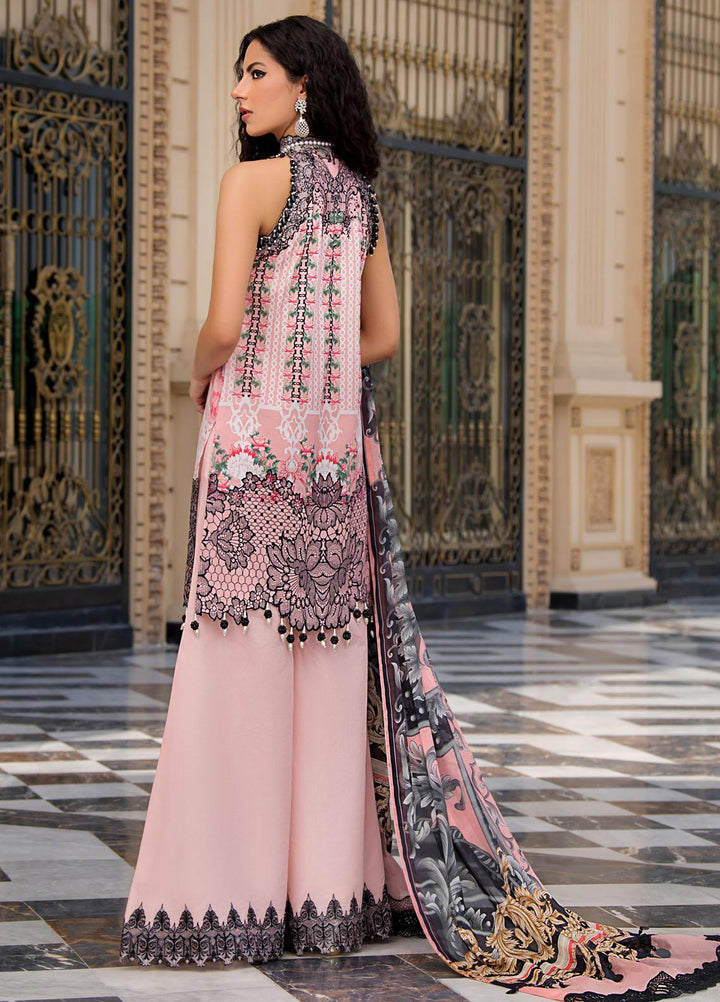 Reign Embroidered Lawn Suits Unstitched 3 Piece RGN21RG ROSE - Summer Collection