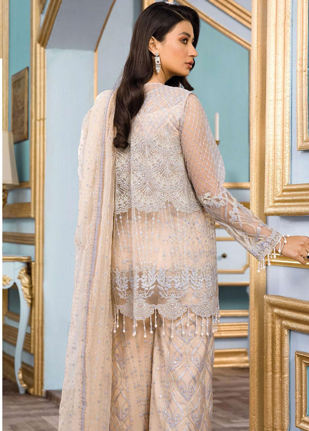 Reign Embroidered Net Suits Unstitched 3 Piece RGN22TF RN-05 ALIENOR - Formals Collection