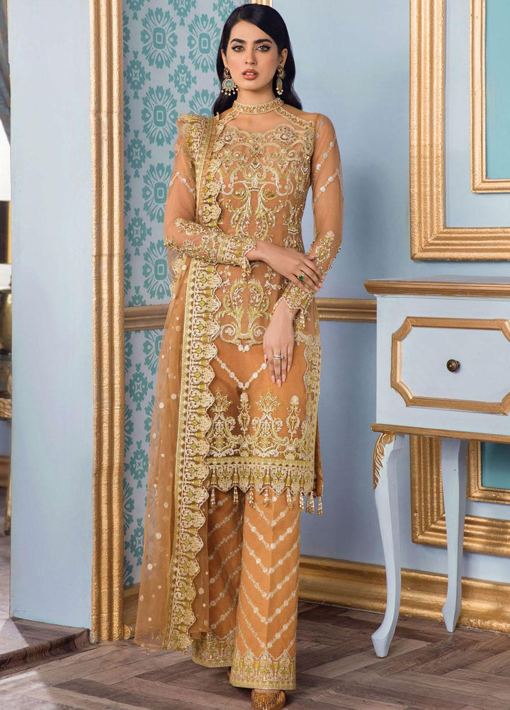 Reign Embroidered Net Suits Unstitched 3 Piece RGN22TF RN-08 CHLOE - Formals Collection