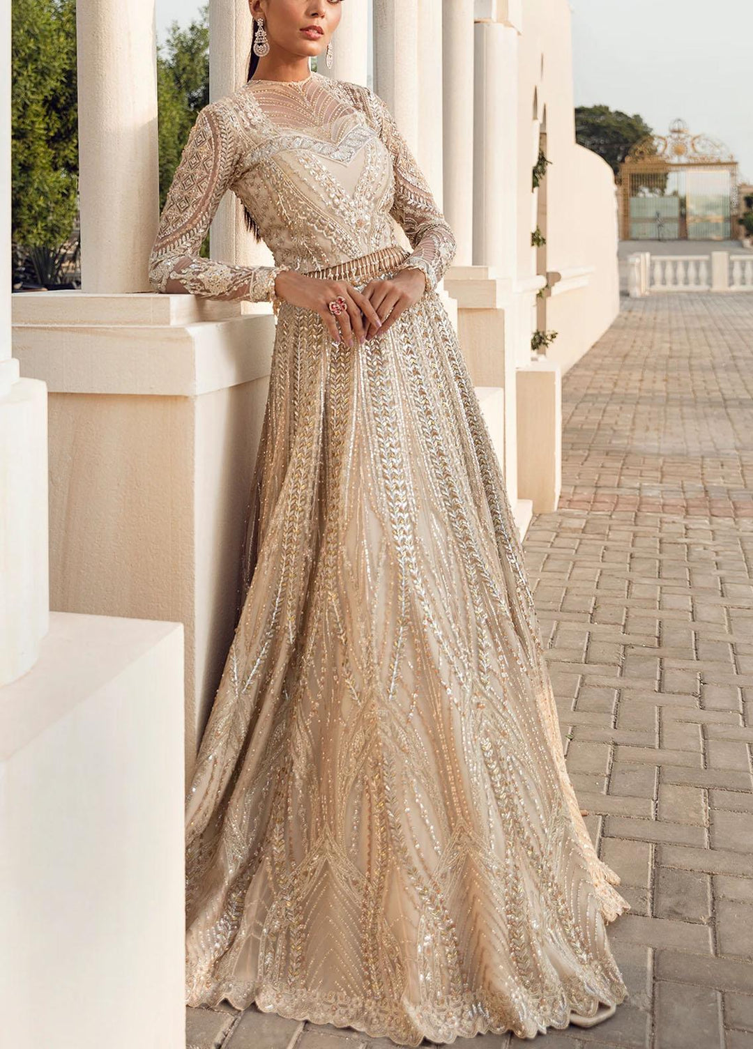 Reignaissance By Reign Embroidered Net Suits Unstitched 3 Piece RGN21WD Adara - Wedding Collection