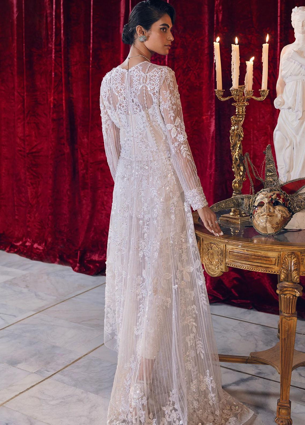 Reignaissance By Reign Embroidered Net Suits Unstitched 3 Piece RGN21WD Celena - Wedding Collection