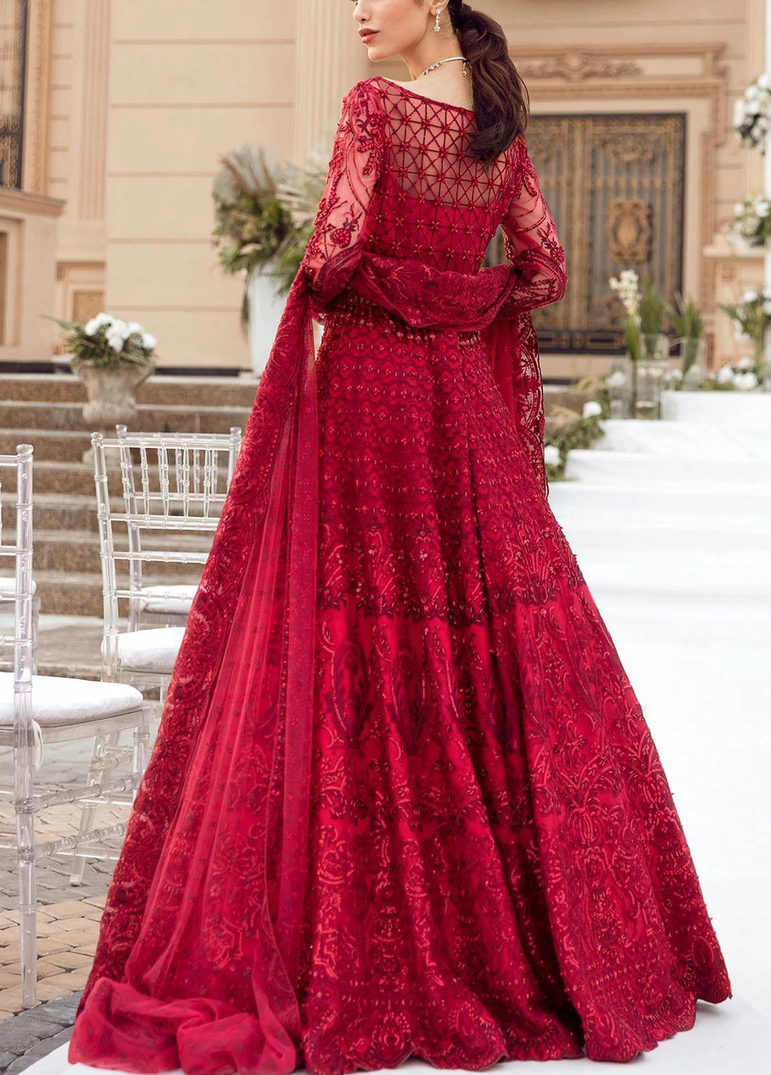Reignaissance By Reign Embroidered Net Suits Unstitched 3 Piece RGN21WD Elena - Wedding Collection