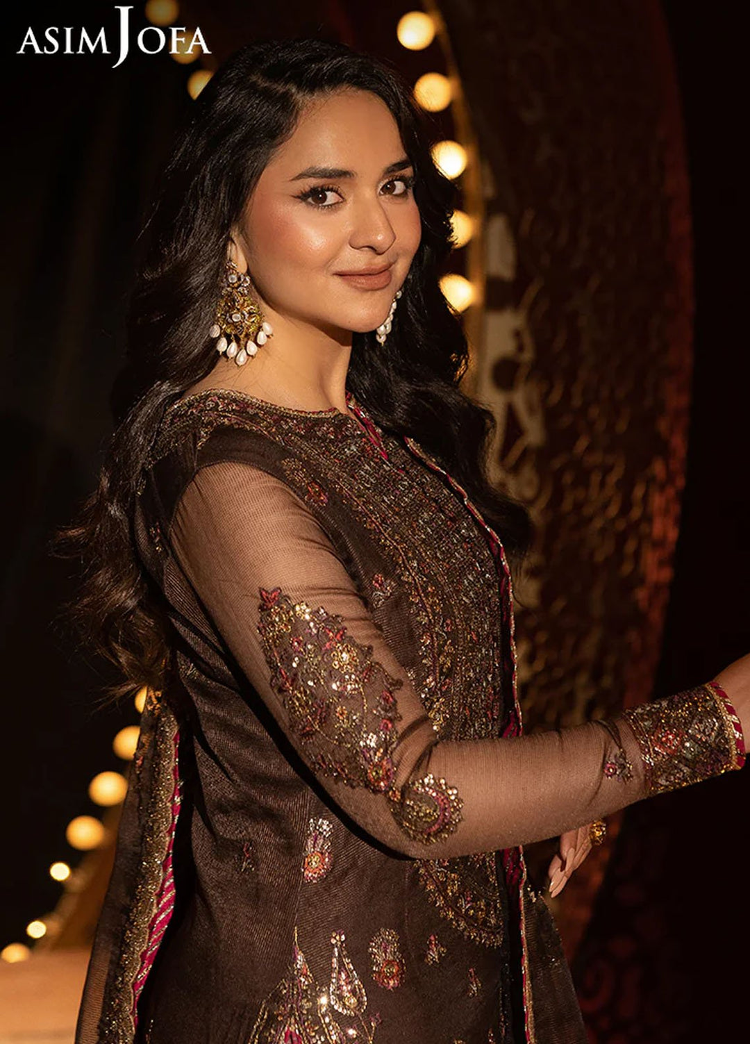 Rejoice by Asim Jofa Embroidered Net Suits Unstitched 3 Piece AJ25RF AJLFF-11-UNS - Festive Collection