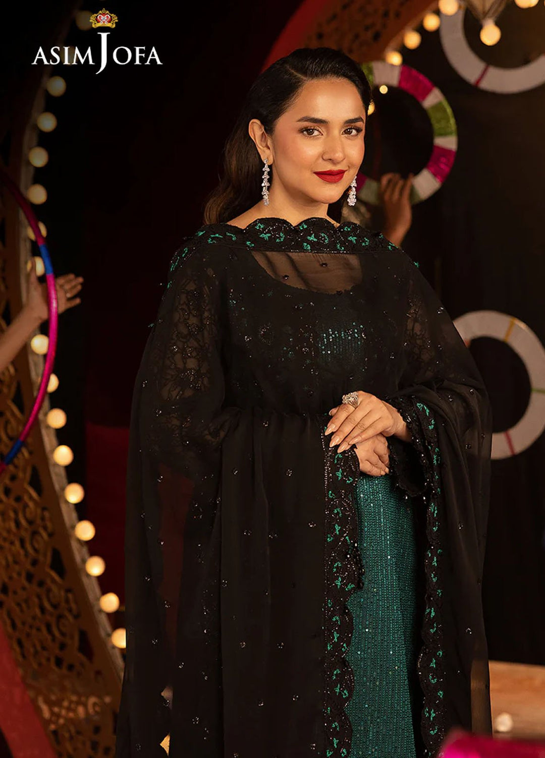 Rejoice by Asim Jofa Embroidered Net Suits Unstitched 3 Piece AJ25RF AJLFF-20-UNS - Festive Collection