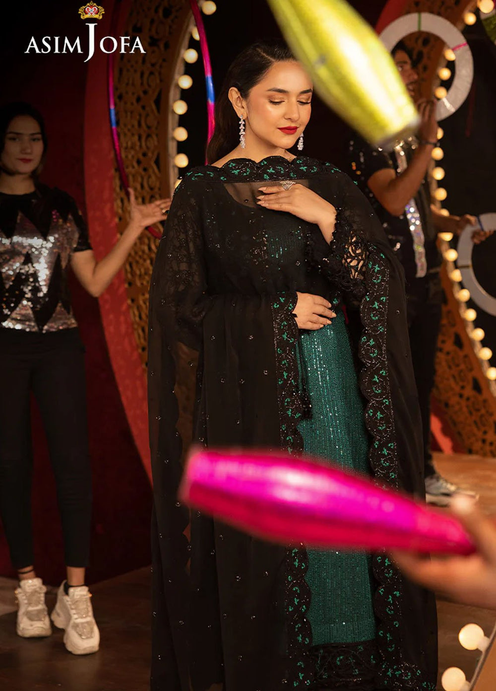 Rejoice by Asim Jofa Embroidered Net Suits Unstitched 3 Piece AJ25RF AJLFF-20-UNS - Festive Collection