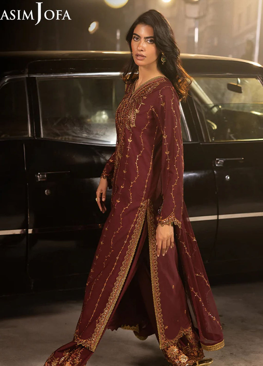 Rejoice by Asim Jofa Embroidered Silk Suits Unstitched 3 Piece AJ25RF AJLFF-04-UNS - Festive Collection