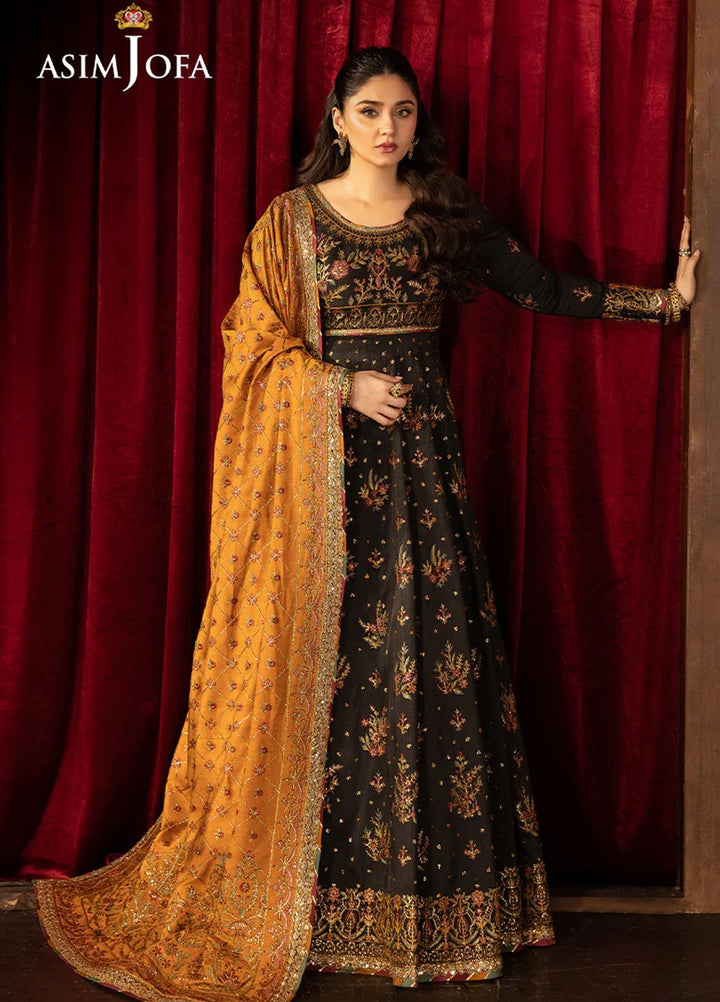Rejoice by Asim Jofa Embroidered Silk Suits Unstitched 3 Piece AJ25RF AJLFF-19-UNS - Festive Collection