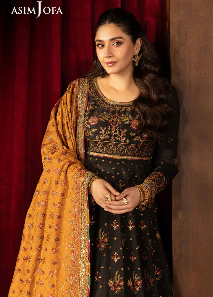 Rejoice by Asim Jofa Embroidered Silk Suits Unstitched 3 Piece AJ25RF AJLFF-19-UNS - Festive Collection