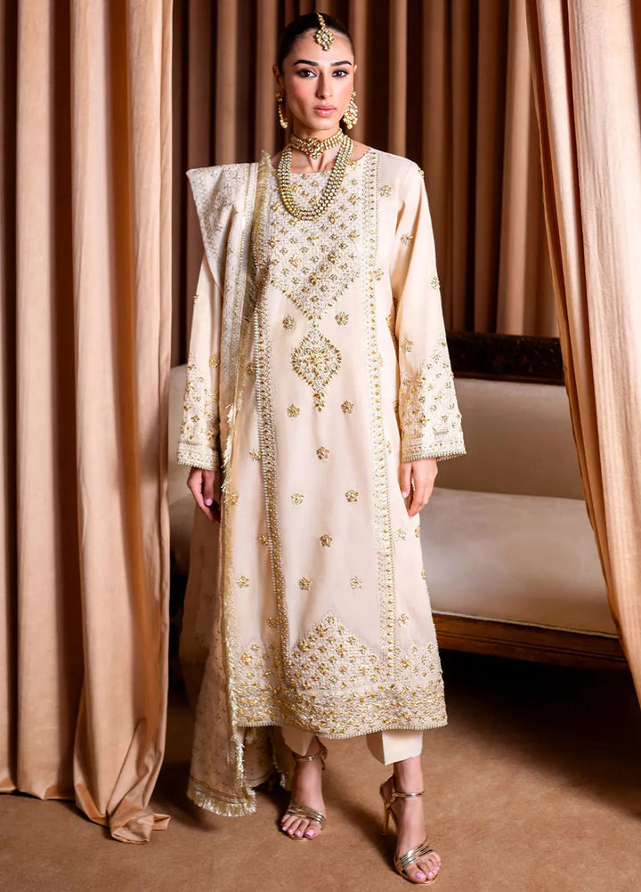 Rema by Faiza Faisal Embroidered Cotton Suits Unstitched 3 Piece FFX24R Saleha - Formals Collection