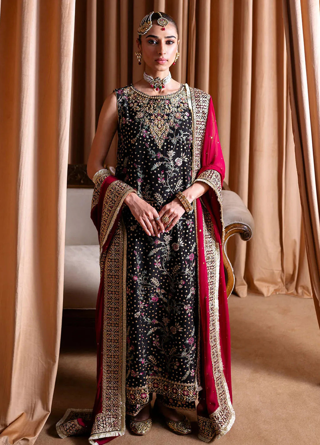 Rema by Faiza Faisal Embroidered Organza Suit Unstitched 3 Piece FFX24R D-05 Irum - Formals Collection