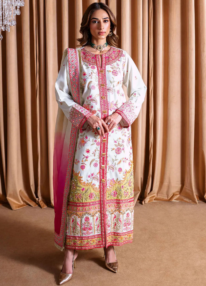 Rema by Faiza Faisal Embroidered Raw Silk Suits Unstitched 3 Piece FFX24R Aida - Formals Collection