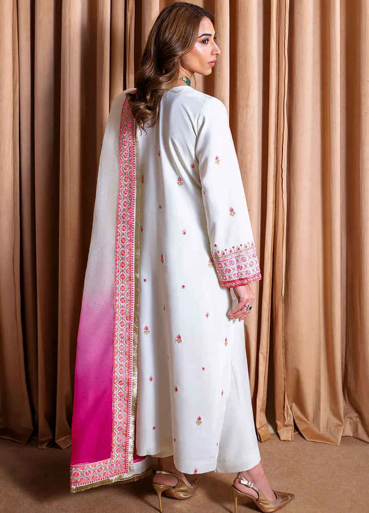 Rema by Faiza Faisal Embroidered Raw Silk Suits Unstitched 3 Piece FFX24R Aida - Formals Collection