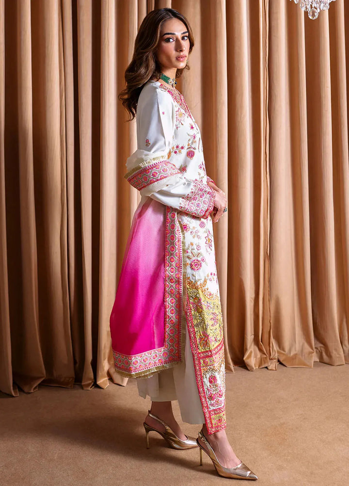 Rema by Faiza Faisal Embroidered Raw Silk Suits Unstitched 3 Piece FFX24R Aida - Formals Collection