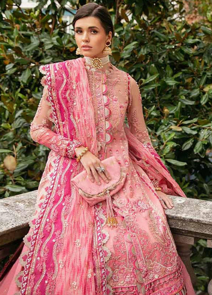 Republic WomensWear Embroidered Organza Suits Unstitched 3 Piece RW21WU D-04 (Mariee Scintillante) - Luxury Formals Collection