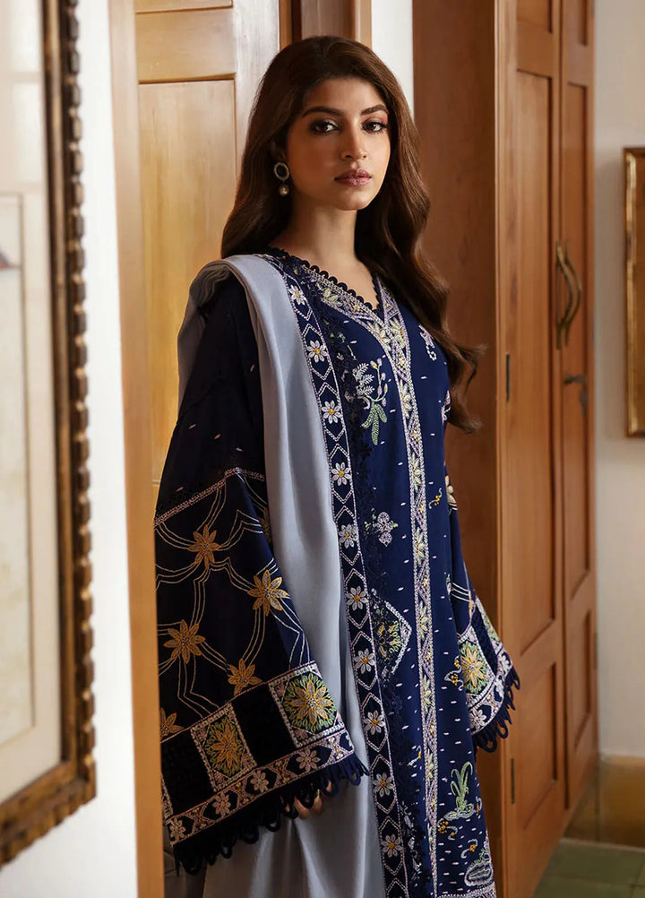 Republic WomensWear Embroidered Karandi Suits Unstitched 3 Piece RW24W D1 Zira - Winter Collection